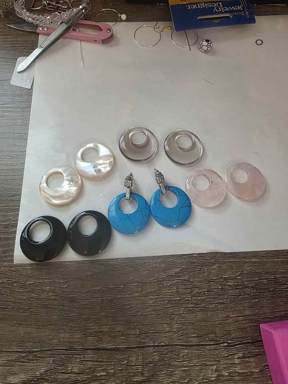 Interchangeable Hoop Earring Charm Set - Picture 2 of 6